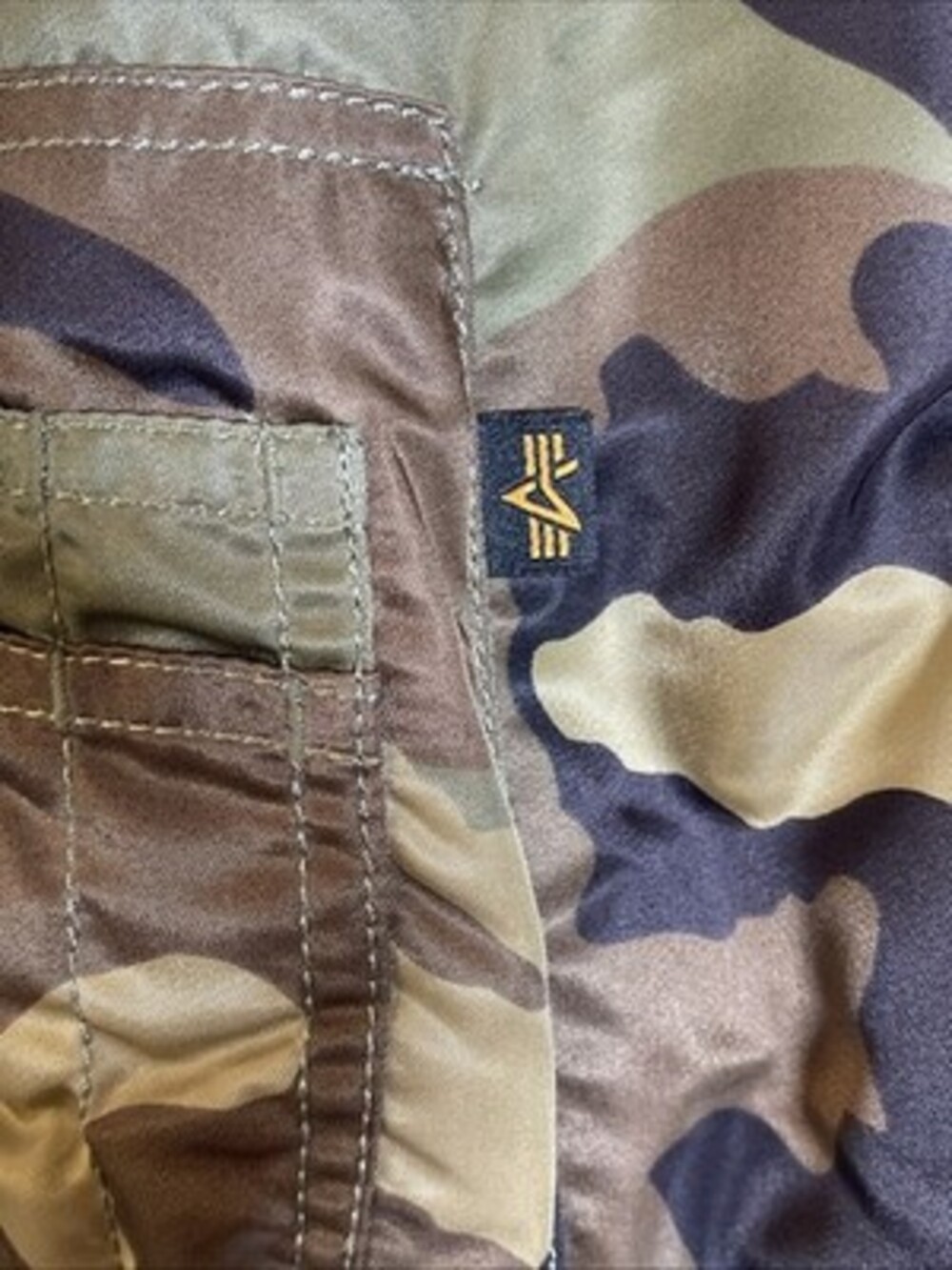 Alpha Industries MA-1 Flyers Heritage Bomber Jacket Men 3X Camo RARE! - Picture 3 of 10
